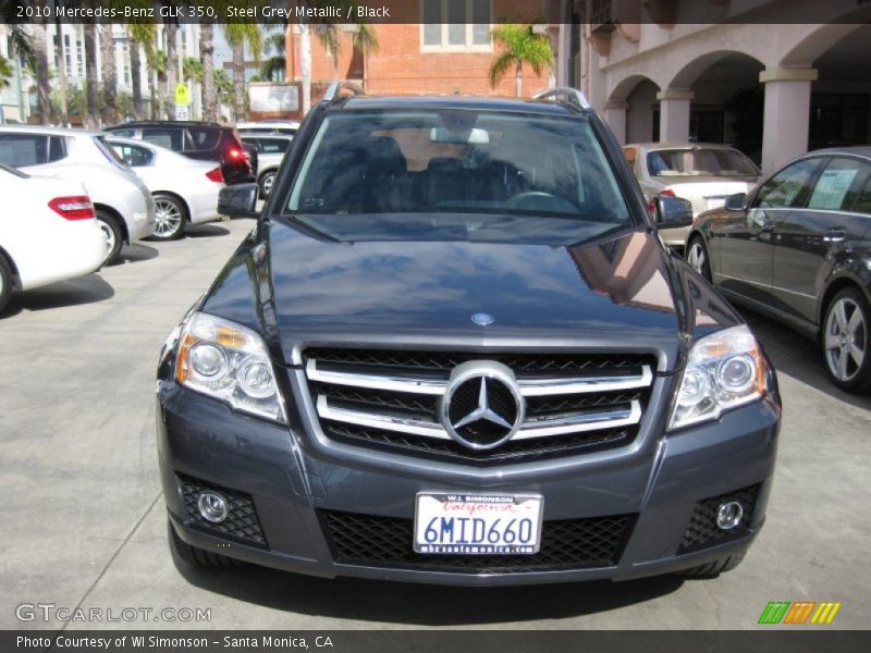 Steel Grey Metallic / Black 2010 Mercedes-Benz GLK 350
