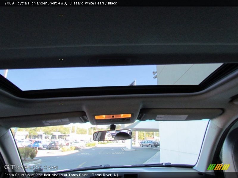 Blizzard White Pearl / Black 2009 Toyota Highlander Sport 4WD