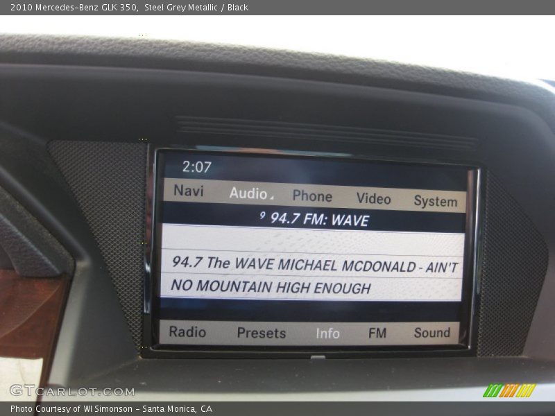 Steel Grey Metallic / Black 2010 Mercedes-Benz GLK 350
