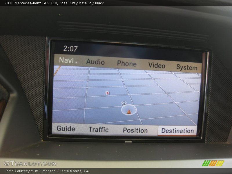 Steel Grey Metallic / Black 2010 Mercedes-Benz GLK 350
