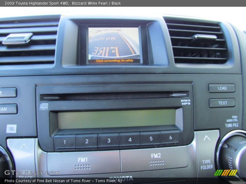 Blizzard White Pearl / Black 2009 Toyota Highlander Sport 4WD