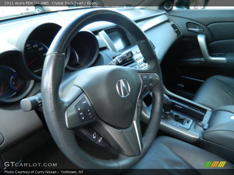Crystal Black Pearl / Ebony 2011 Acura RDX SH-AWD