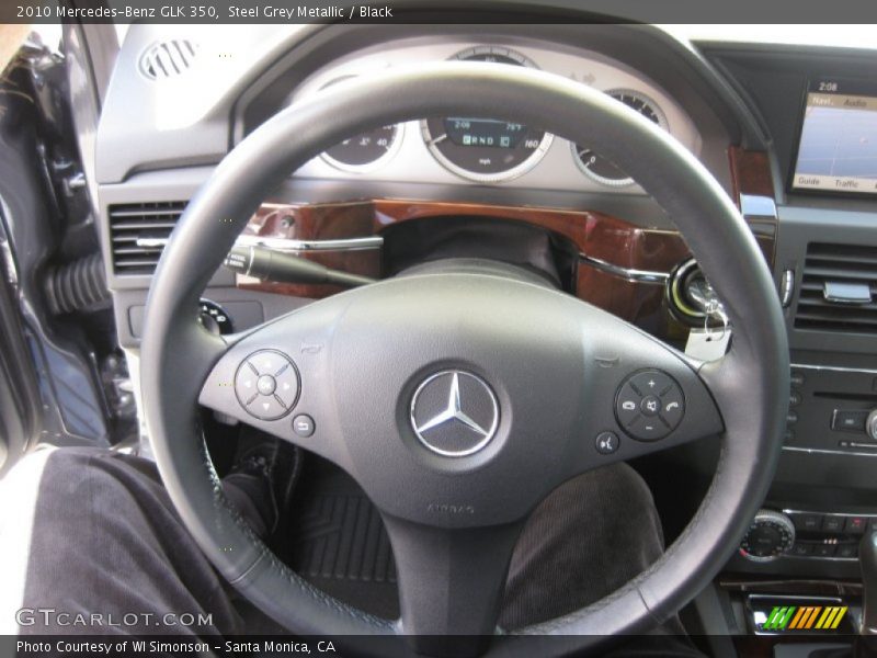 Steel Grey Metallic / Black 2010 Mercedes-Benz GLK 350