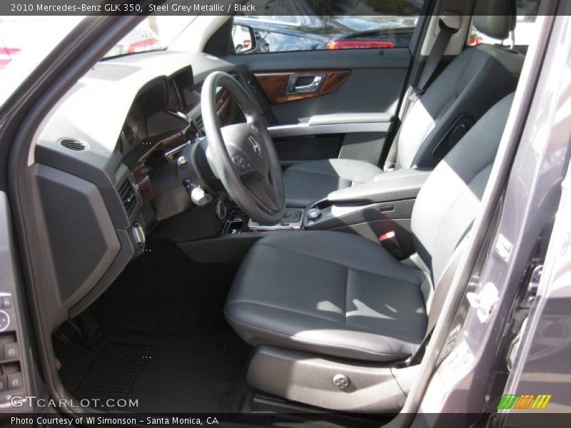 Steel Grey Metallic / Black 2010 Mercedes-Benz GLK 350