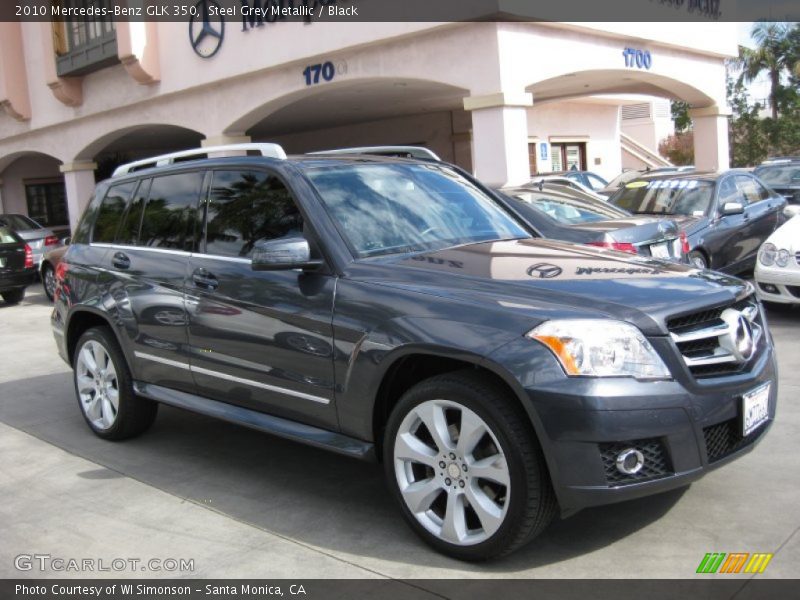 Steel Grey Metallic / Black 2010 Mercedes-Benz GLK 350