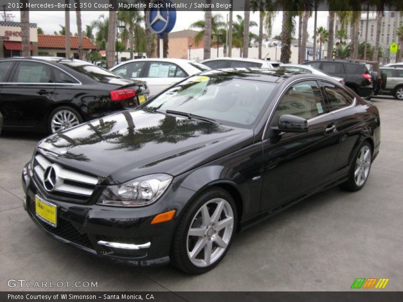 Magnetite Black Metallic / Sahara Beige 2012 Mercedes-Benz C 350 Coupe