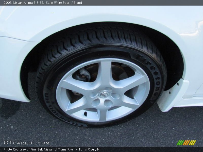 Satin White Pearl / Blond 2003 Nissan Altima 3.5 SE