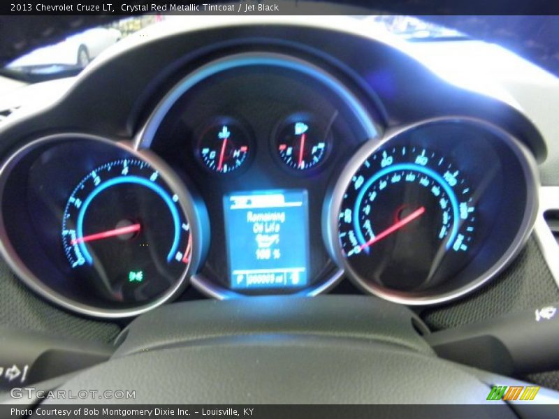 Crystal Red Metallic Tintcoat / Jet Black 2013 Chevrolet Cruze LT