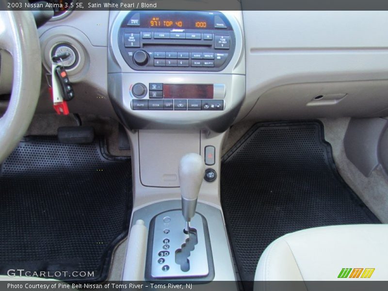 Satin White Pearl / Blond 2003 Nissan Altima 3.5 SE