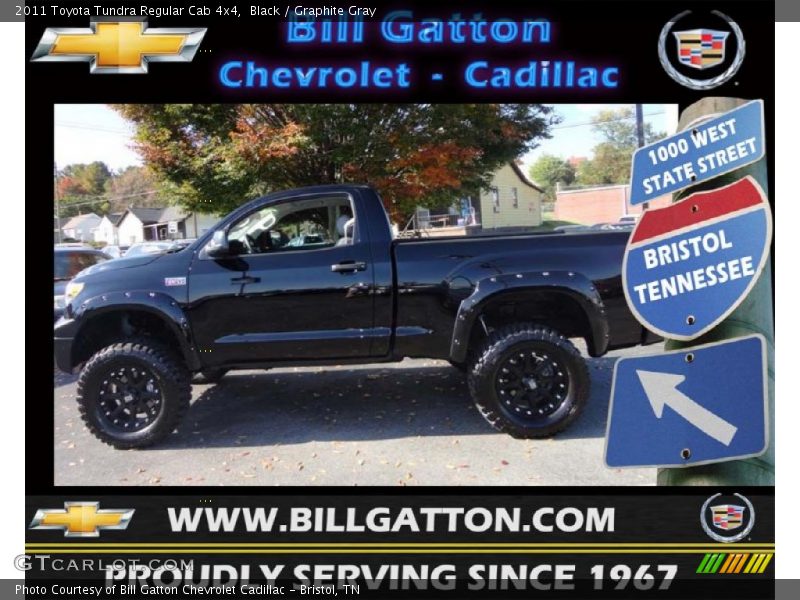 Black / Graphite Gray 2011 Toyota Tundra Regular Cab 4x4