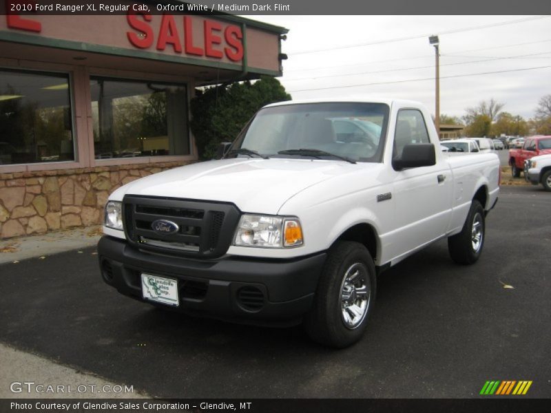 Oxford White / Medium Dark Flint 2010 Ford Ranger XL Regular Cab