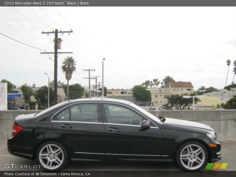 Black / Black 2013 Mercedes-Benz C 250 Sport