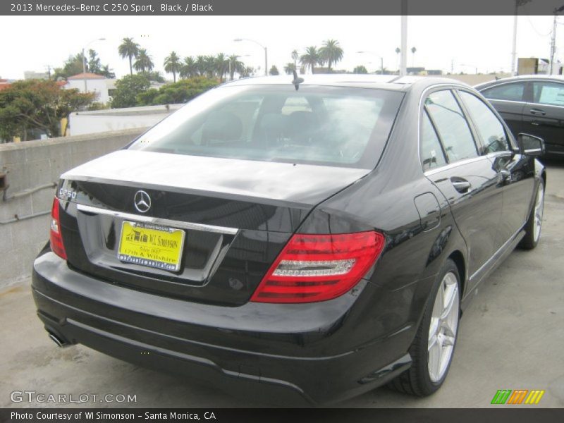 Black / Black 2013 Mercedes-Benz C 250 Sport
