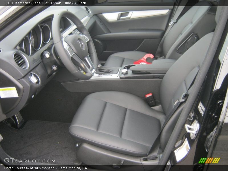 Black / Black 2013 Mercedes-Benz C 250 Sport