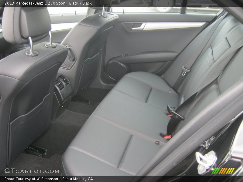 Black / Black 2013 Mercedes-Benz C 250 Sport