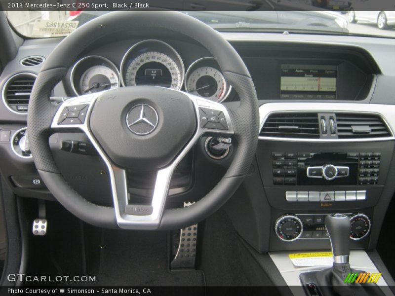 Black / Black 2013 Mercedes-Benz C 250 Sport