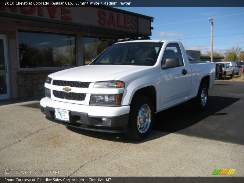 Summit White / Medium Pewter 2010 Chevrolet Colorado Regular Cab