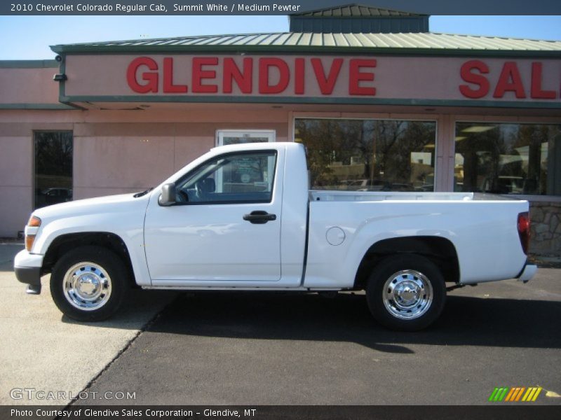 Summit White / Medium Pewter 2010 Chevrolet Colorado Regular Cab