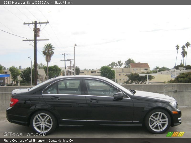 Black / Black 2013 Mercedes-Benz C 250 Sport