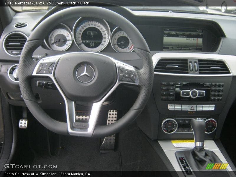 Black / Black 2013 Mercedes-Benz C 250 Sport