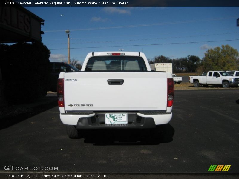 Summit White / Medium Pewter 2010 Chevrolet Colorado Regular Cab