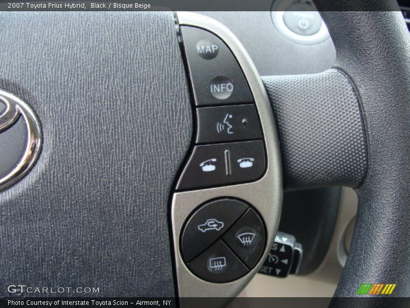 Black / Bisque Beige 2007 Toyota Prius Hybrid
