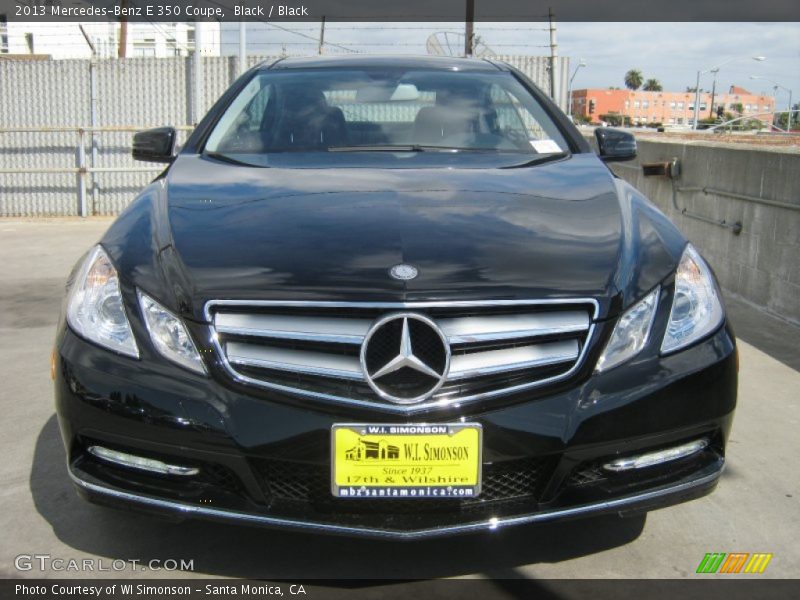 Black / Black 2013 Mercedes-Benz E 350 Coupe