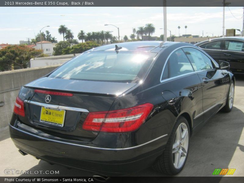 Black / Black 2013 Mercedes-Benz E 350 Coupe