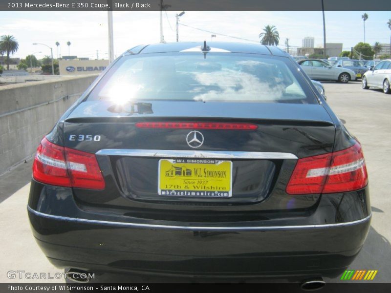Black / Black 2013 Mercedes-Benz E 350 Coupe