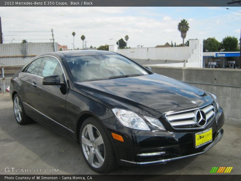 Black / Black 2013 Mercedes-Benz E 350 Coupe