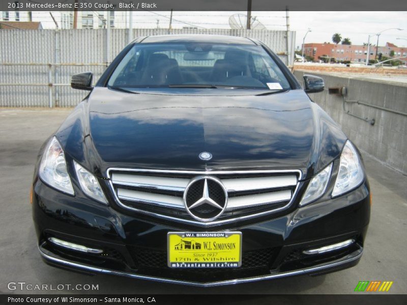 Black / Black 2013 Mercedes-Benz E 350 Coupe