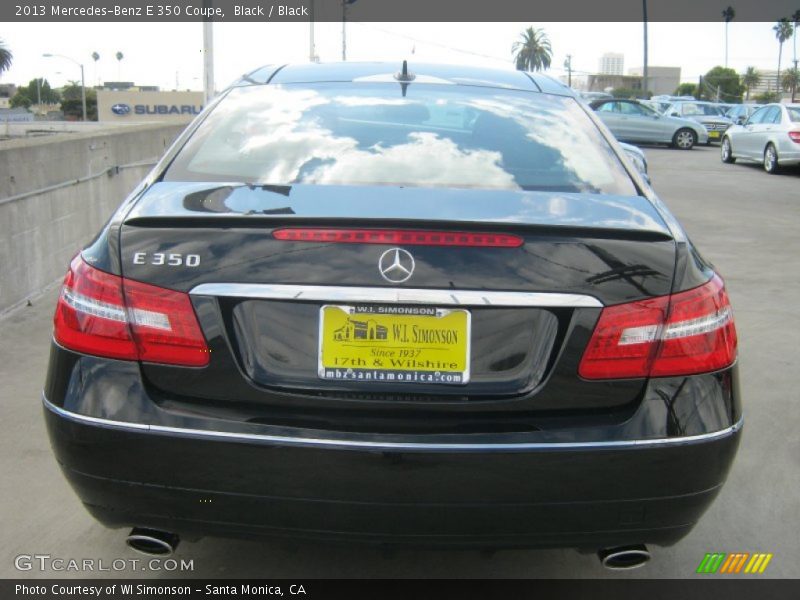 Black / Black 2013 Mercedes-Benz E 350 Coupe