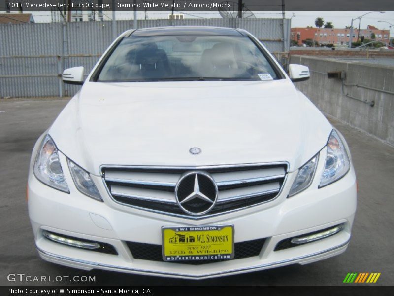 Diamond White Metallic / Almond/Mocha 2013 Mercedes-Benz E 350 Coupe