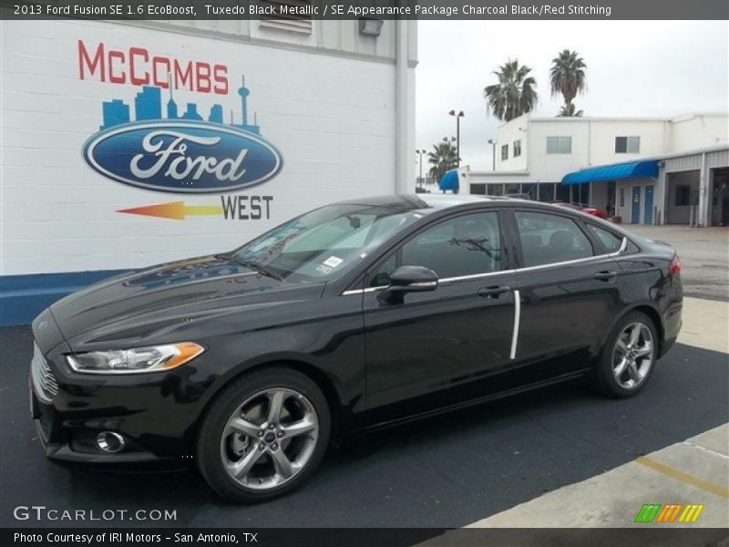 Tuxedo Black Metallic / SE Appearance Package Charcoal Black/Red Stitching 2013 Ford Fusion SE 1.6 EcoBoost