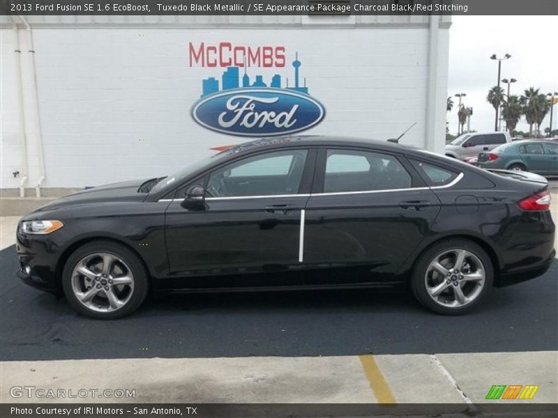 Tuxedo Black Metallic / SE Appearance Package Charcoal Black/Red Stitching 2013 Ford Fusion SE 1.6 EcoBoost