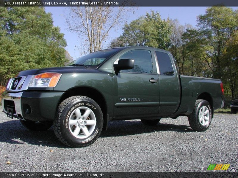 Timberline Green / Charcoal 2008 Nissan Titan SE King Cab 4x4