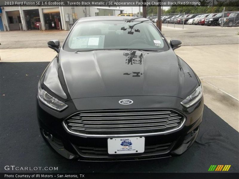 Tuxedo Black Metallic / SE Appearance Package Charcoal Black/Red Stitching 2013 Ford Fusion SE 1.6 EcoBoost