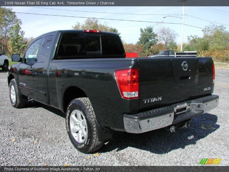 Timberline Green / Charcoal 2008 Nissan Titan SE King Cab 4x4