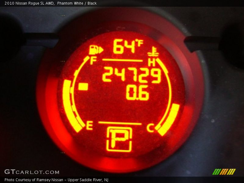 Phantom White / Black 2010 Nissan Rogue SL AWD