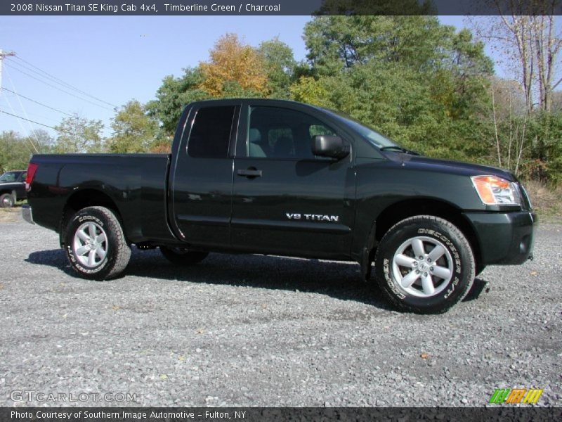 Timberline Green / Charcoal 2008 Nissan Titan SE King Cab 4x4