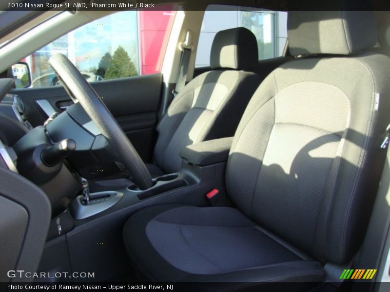 Phantom White / Black 2010 Nissan Rogue SL AWD