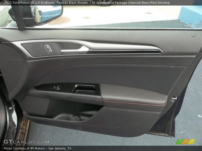 Tuxedo Black Metallic / SE Appearance Package Charcoal Black/Red Stitching 2013 Ford Fusion SE 1.6 EcoBoost