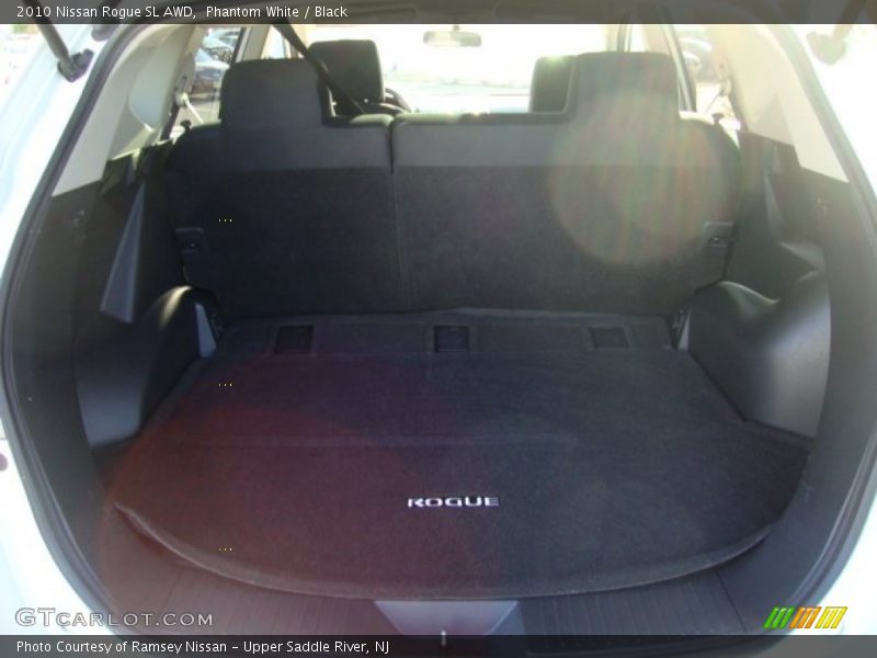 Phantom White / Black 2010 Nissan Rogue SL AWD