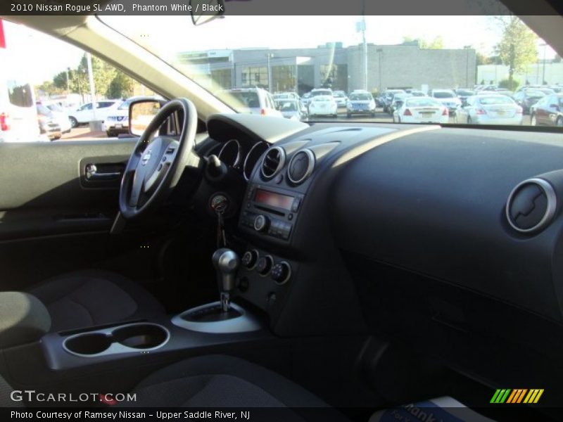 Phantom White / Black 2010 Nissan Rogue SL AWD