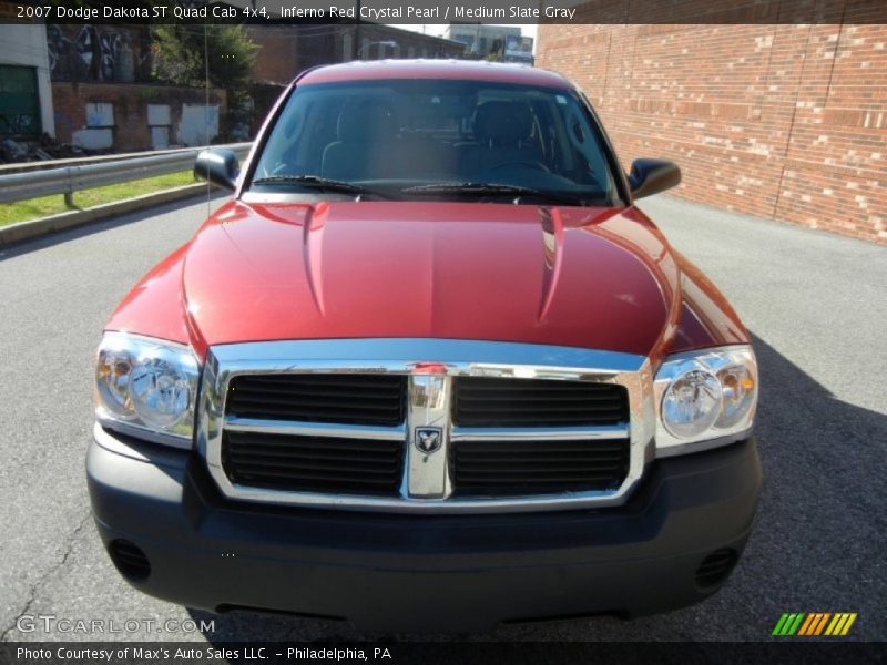 Inferno Red Crystal Pearl / Medium Slate Gray 2007 Dodge Dakota ST Quad Cab 4x4