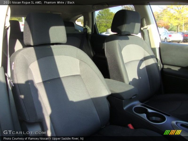 Phantom White / Black 2010 Nissan Rogue SL AWD
