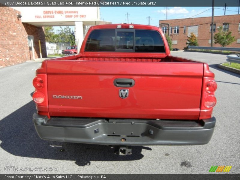Inferno Red Crystal Pearl / Medium Slate Gray 2007 Dodge Dakota ST Quad Cab 4x4