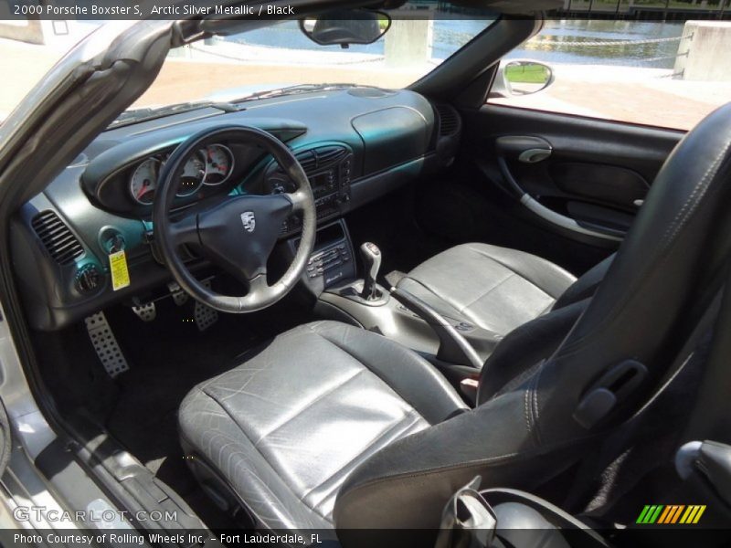 Arctic Silver Metallic / Black 2000 Porsche Boxster S