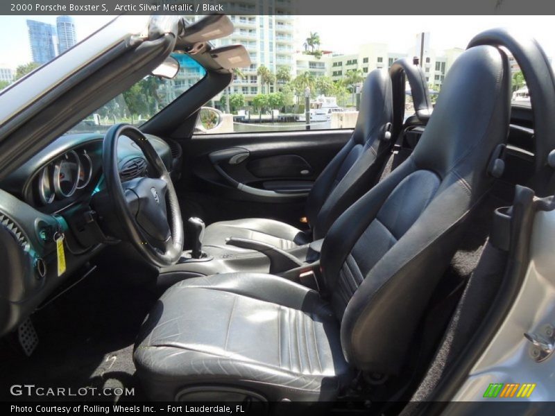 Arctic Silver Metallic / Black 2000 Porsche Boxster S