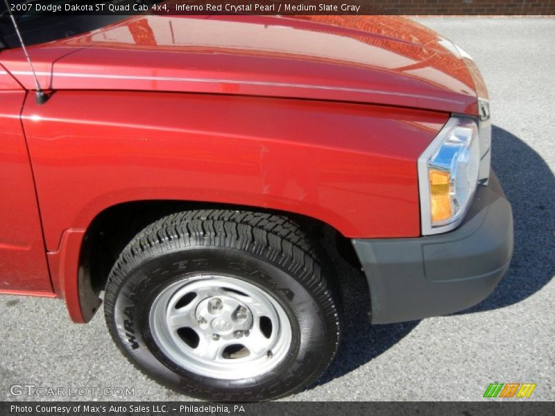 Inferno Red Crystal Pearl / Medium Slate Gray 2007 Dodge Dakota ST Quad Cab 4x4